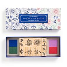 Set* William Morris Rubber Stamp Set. 15-teilig.